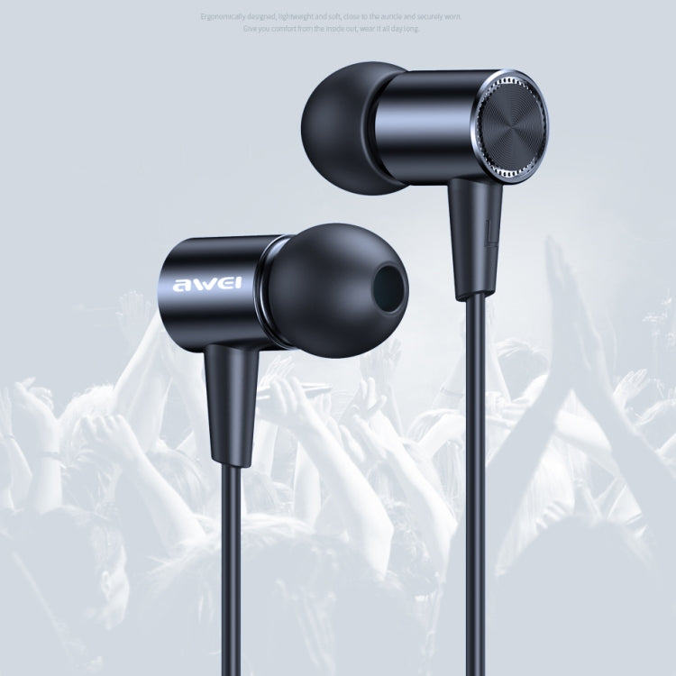 awei L2  3.5mm Plug In-Ear Wired Stereo Earphone with Mic