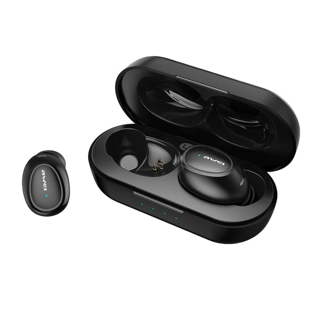 awei T6 TWS Bluetooth V5.0 Ture Wireless Sports Headset with Charging Case