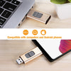 Richwell 3 in 1 16G Type-C + 8 Pin + USB 3.0 Metal Push-pull Flash Disk with OTG Function