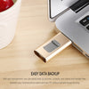 Richwell 3 in 1 64G Type-C + 8 Pin + USB 3.0 Metal Push-pull Flash Disk with OTG Function