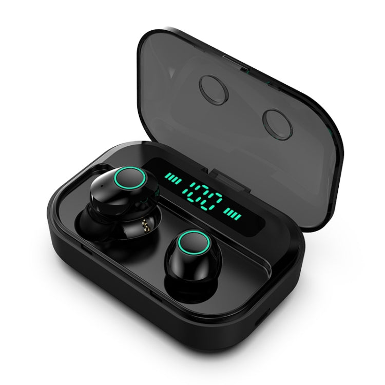 M7 TWS V5.0 Binaural Wireless Stereo Bluetooth Headset with Charging Case and Digital Display