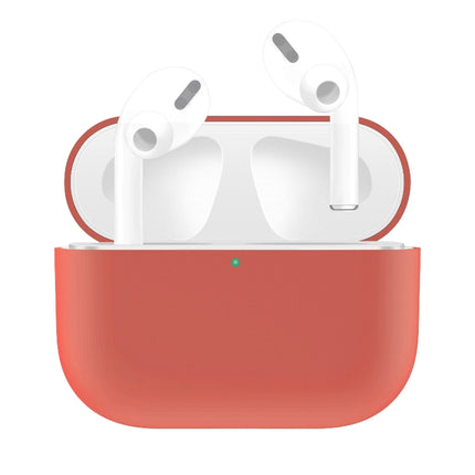 For AirPods Pro Solid Color Silicone Earphone Protective Case, Purple, Red, Black, Baby Blue, Coffee, White, Dark Blue, Yellow, Pink, Green, Grey, Light Pink, Watermelon Red, Light Purple