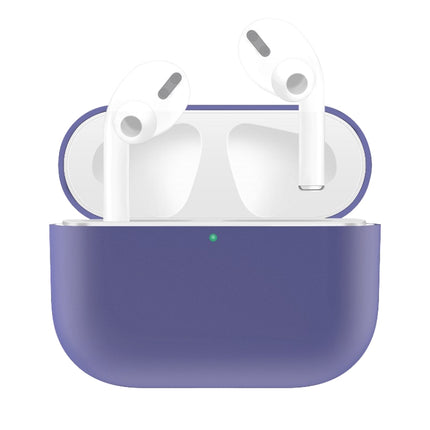 For AirPods Pro Solid Color Silicone Earphone Protective Case, Purple, Red, Black, Baby Blue, Coffee, White, Dark Blue, Yellow, Pink, Green, Grey, Light Pink, Watermelon Red, Light Purple