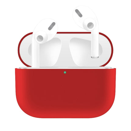 For AirPods Pro Solid Color Silicone Earphone Protective Case, Purple, Red, Black, Baby Blue, Coffee, White, Dark Blue, Yellow, Pink, Green, Grey, Light Pink, Watermelon Red, Light Purple