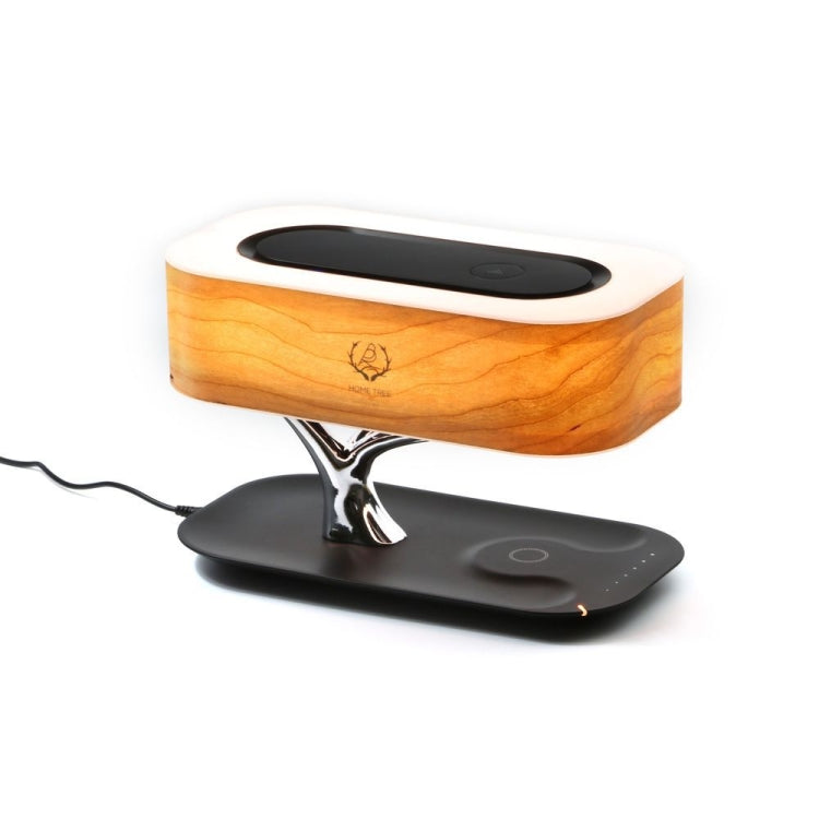 Tree Light Bluetooth Speaker Desk Lamp Phone Wireless Charger, US Plug, US Plug