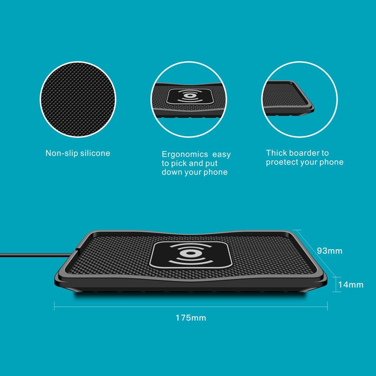 C3 QI Standard Vehicle Anti-skid Wireless Fast Charging Charger, C3