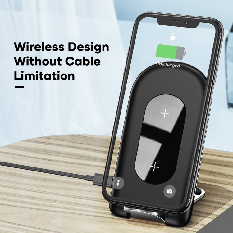 ROCK W30 15W Mobile Phone Wireless Charger Foldable Desktop Holder