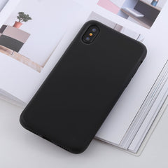 For iPhone X / XS Shockproof Solid Color Liquid Silicone Feel TPU Case, iPhone XS / X