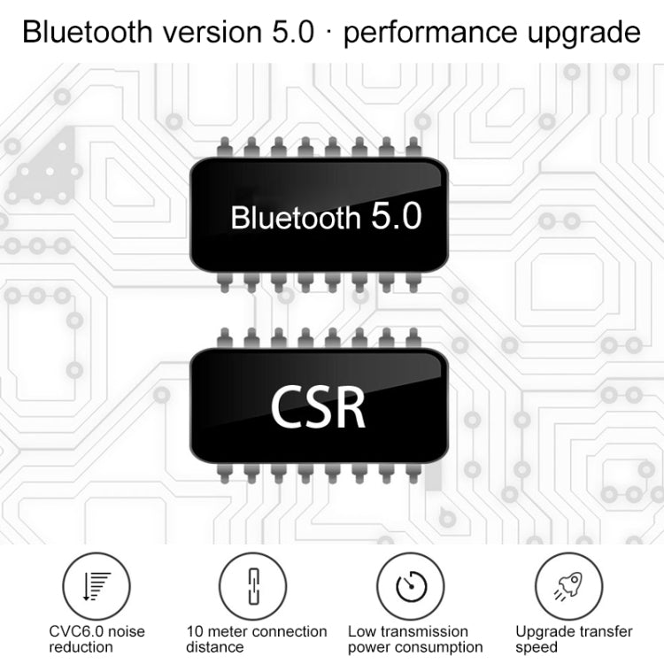 V10 Wireless Bluetooth V5.0 Sport Headphone without Charging Box, CSR Chip, Support Voice Reception&10 Minutes Fast Charging