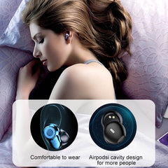 A6 TWS Bluetooth 5.0 Touch Wireless Bluetooth Earphone with Charging Box & LED Smart Digital Display, Support Voice Assistant & Memory Connection & HD Call, A6 Black