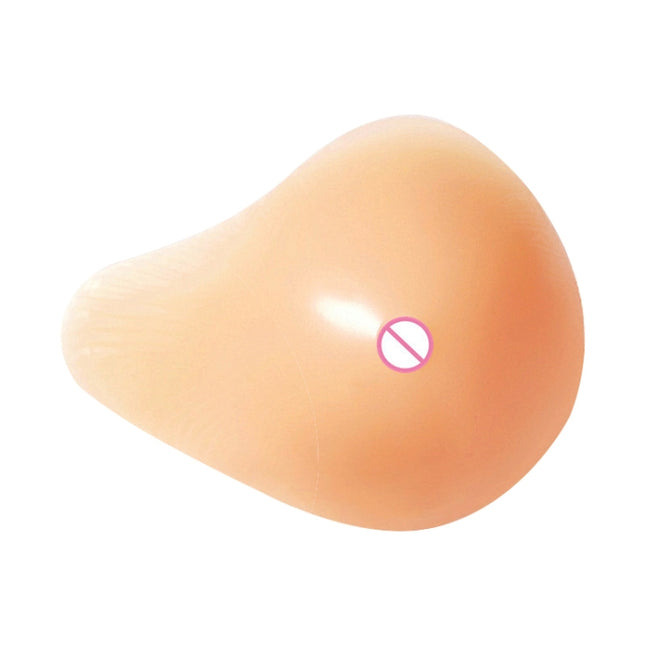 AS6 Spiral Shape Postoperative Rehabilitation Fake Breasts Silicone Breast Pad Nipple Cover 400g/Right, 400g/Right
