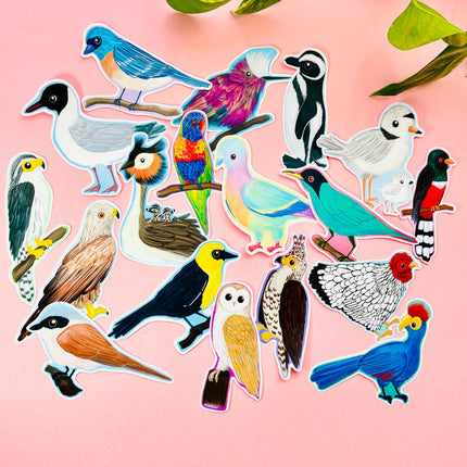 Birbfest 2025 Illustrated Birds 10cm Vinyl Sticker