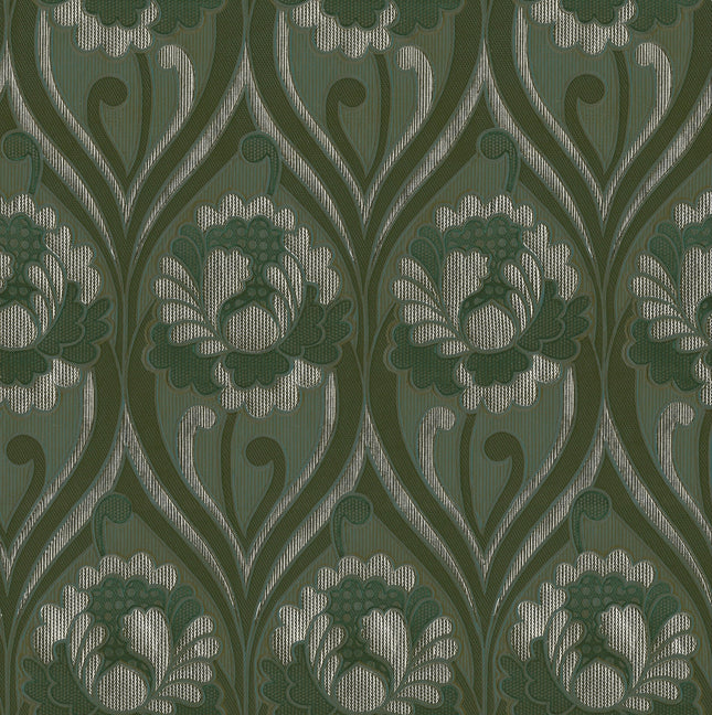 Vintage floral Damask Wallpaper
