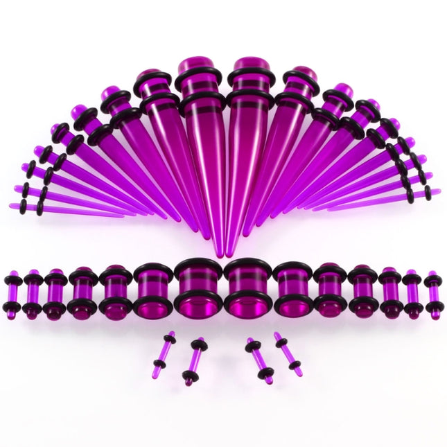 36PCS Unisex Acrylic Ear Expansion Ear Extender 14G-00G Accessories Set