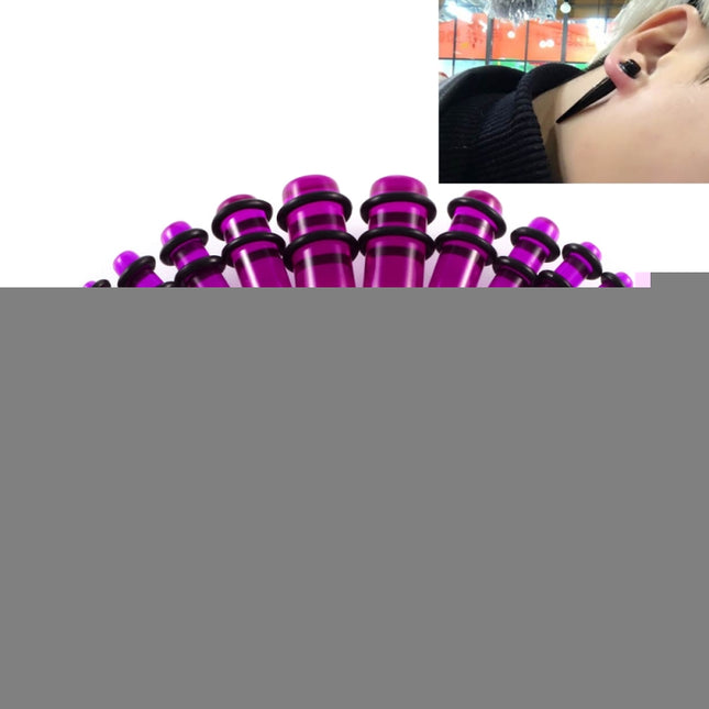 36PCS Unisex Acrylic Ear Expansion Ear Extender 14G-00G Accessories Set