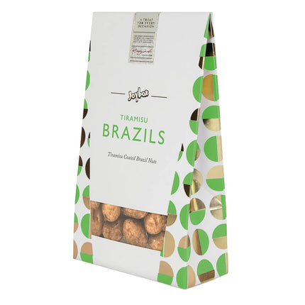 Joybox tiramisu Brazils coated in milk chocolate in carton