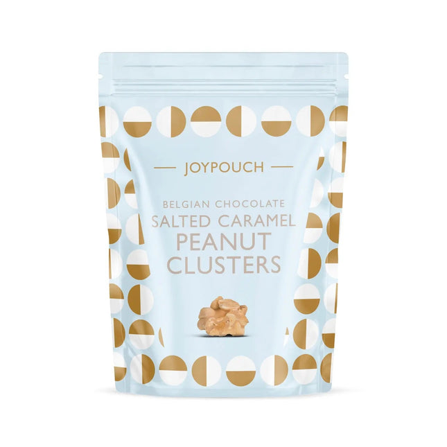 Joypouch milk chocolate covered salted caramel clusters