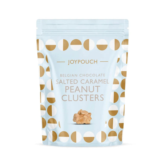 Joypouch milk chocolate covered salted caramel clusters