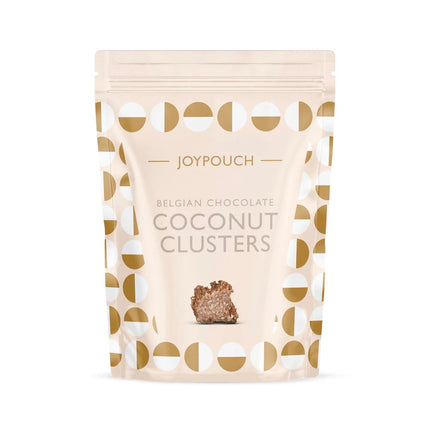 Joypouch milk chocolate covered coconut clusters
