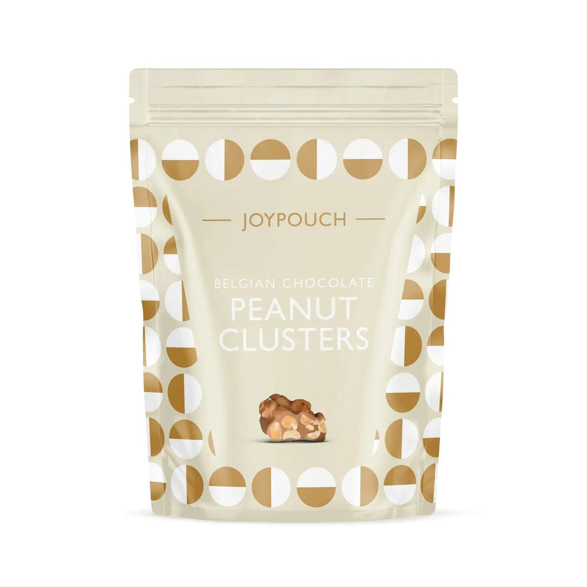 Joypouch milk chocolate covered peanut clusters