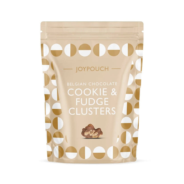 Joypouch milk chocolate covered cookie & fudge clusters