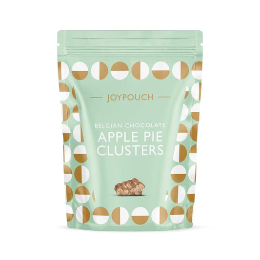 Joypouch milk chocolate covered apple pie clusters