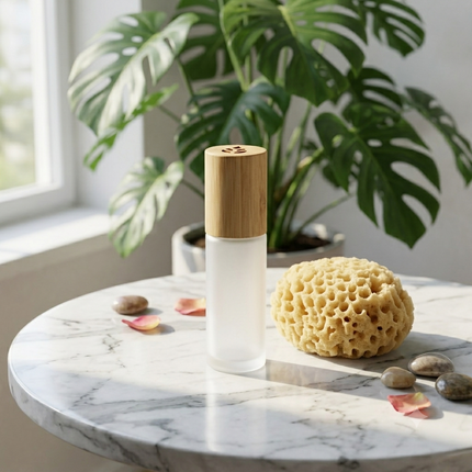 Bamboo Glass Lotion Bottle
