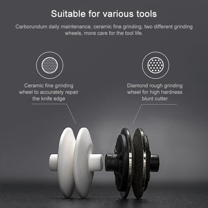 Original Xiaomi Youpin Huohou Kitchen Mini Double Wheel Knife Sharpener