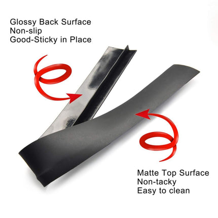 2 PCS 25 inches Gas Stove Slit Strip Antifouling Dustproof Waterproof Kitchen Sealing Strip, 25 inches (White), 25 inches, 25 inches (Black)