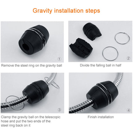 Kitchen Pull-out Faucet Hot Cold Home Retractable Rotating Faucet, Pull-out Faucet