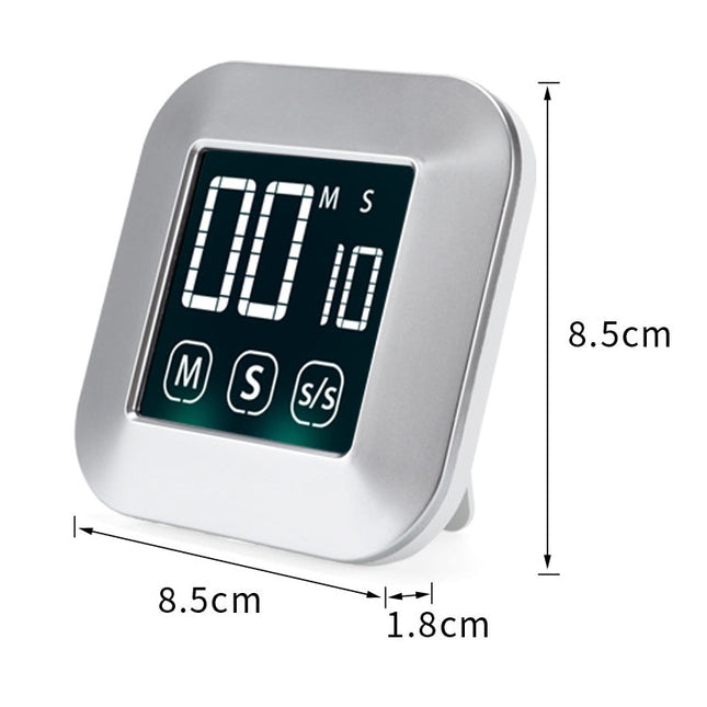 TS-83 Touch Timer Alarm Clock Kitchen Food LCD Large Screen Countdown Electronic Reminder, TS-83