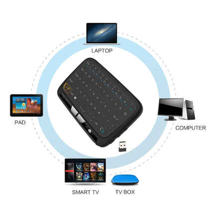 H18 2.4GHz Mini Wireless Air Mouse QWERTY Keyboard with Touchpad / Vibration for PC, TV, H18 Wireless Keyboard
