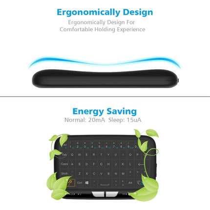 H18 2.4GHz Mini Wireless Air Mouse QWERTY Keyboard with Touchpad / Vibration for PC, TV, H18 Wireless Keyboard
