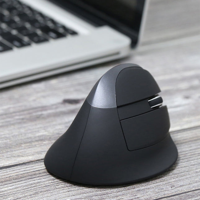 DELUX M618 Mini 2.4G Wireless 2400DPI USB Rechargeable Ergonomic Vertical Mouse, M618 Grey