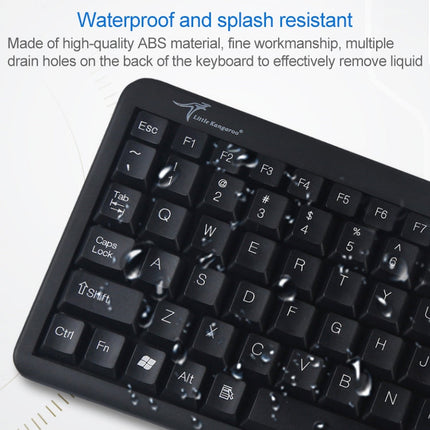 DS-8800 PS / 2 Interface Prevent Water Splashing Laser Engraving Character One-piece Wired Touchpad Keyboard, Length: 1.5m, DS-8800 PS/2