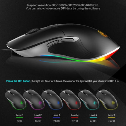 iMICE X6 Wired Mouse  6-button Colorful RGB Gaming Mouse