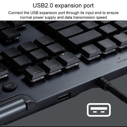 Logitech G813 RGB Mechanical Wired Gaming Keyboard (GL-Linear), Length: 1.8m, G813