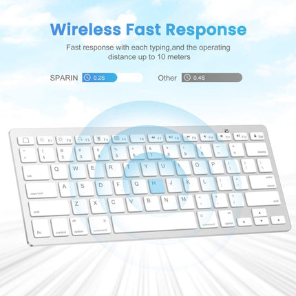 WB-8022 Ultra-thin Wireless Bluetooth Keyboard, Portuguese Keys, Portuguese Keys