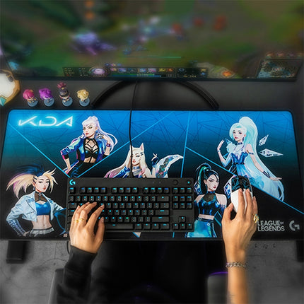 Logitech G840 KDA Gaming Keyboard Mouse Pad Table Mat, Size: 900x400x3mm