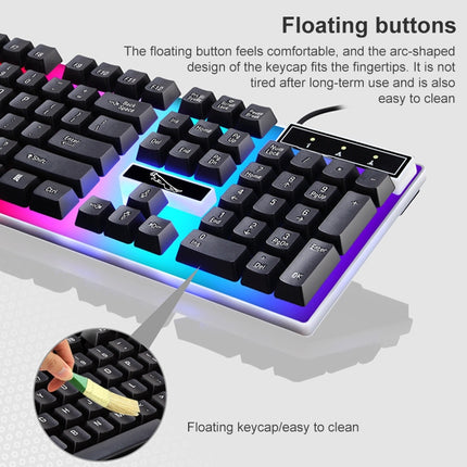 ZGB G21 Luminous Wired Keyboard + Mouse Set, G21 (Black)