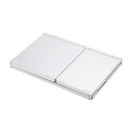B033 Rechargeable 3-Folding 64 Keys Bluetooth Wireless Keyboard with Touchpad, 3-Folding 64 Keys with Touchpad White