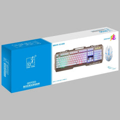 Chasing Leopard G700 USB RGB Backlight Wired Optical Gaming Mouse and Keyboard Set, Keyboard Cable Length: 1.35m, Mouse Cable Length: 1.3m, G700 White, G700 Black