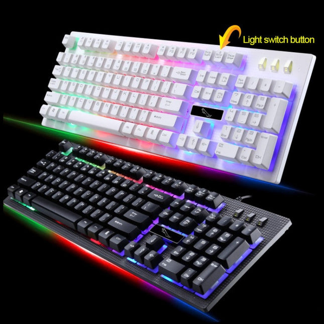 ZGB G20 104 Keys USB Wired Mechanical Feel Glowing Computer Keyboard Gaming Keyboard