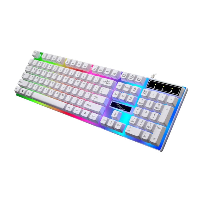 ZGB G21 104 Keys USB Wired Mechanical Feel Colorful Backlight Office Computer Keyboard Gaming Keyboard