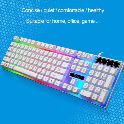 ZGB G21 1600 DPI Professional Wired Colorful Backlight Mechanical Feel Suspension Keyboard + Optical Mouse Kit for Laptop, PC