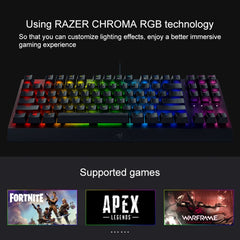 Razer BlackWidow V3 Tenkeyless RGB Lighting Wired Mechanical Keyboard, Competitive Version (Yellow Shaft), BlackWidow V3 Tenkeyless(Green Shaft)