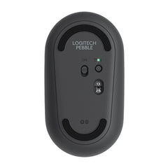 Logitech Pebble Cobblestone Shape Thin 3-keys 1000DPI Mute Wireless Bluetooth Optical Mouse, Wireless Range: 10m