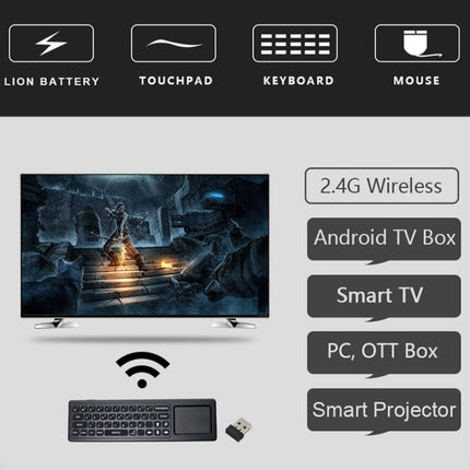 T6 Colorful Light Version Air Mouse 2.4GHz Wireless Keyboard Remote Controller with Touchpad & IR Learning for PC, Android TV Box / Smart TV, Multi-media Devices, T6