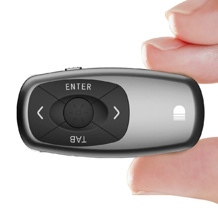 Doosl DSIT011 2.4GHz Mini Rechargeable PowerPoint Presentation Remote Control, Control Distance: 100m(Black)