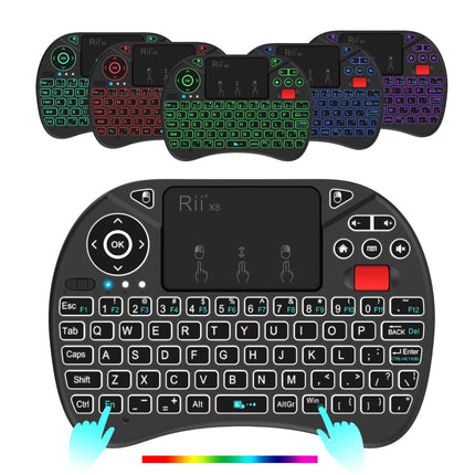 2.5 inch Touchpad Combo with Backlight(Black), Rii X8